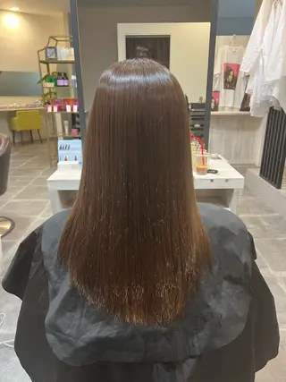 ロング まとまるツヤ髪カット ┆たんげ なるみのヘアスタイル