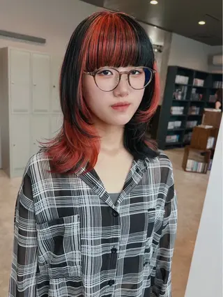 ミディアム YOMU SUZUのヘアスタイル
