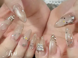 ネイル ネイルサロンAiri 長さ出し·シンプルのネイルデザイン