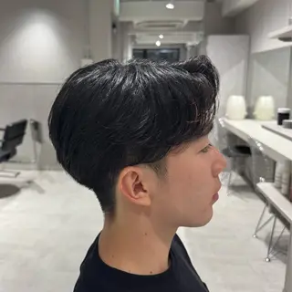 メンズ 曲がる縮毛/カルマパ ーマ/池袋/横村大全のヘアスタイル