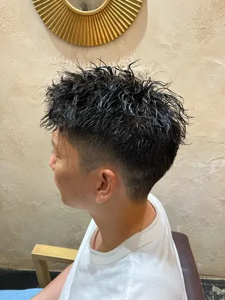 パーマ メンズ メンズ特化/パーマ/ フェードWATARUのヘアスタイル