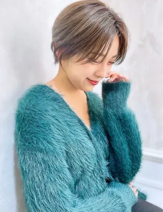 ショート ボブ、ミディアム、シ ョート、杉田啓祐✂︎のヘアスタイル
