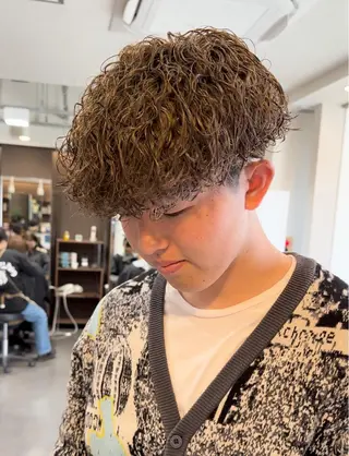 カラー パーマ メンズ 年間2000名担当◎ パーマ職人/仲原佑樹のヘアスタイル