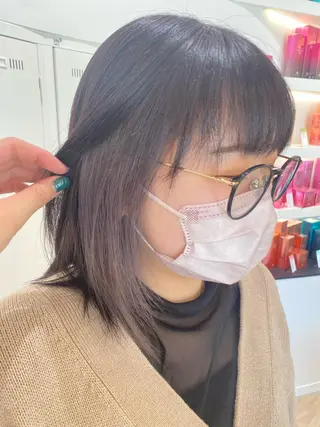 ミディアム カラー 個性派/ブリーチ ＊ほのかのヘアスタイル