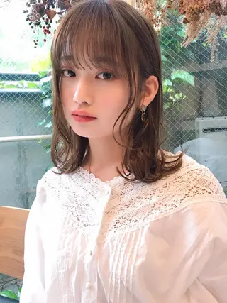 ミディアム シンプル+αな デザインを 松崎陸のヘアスタイル