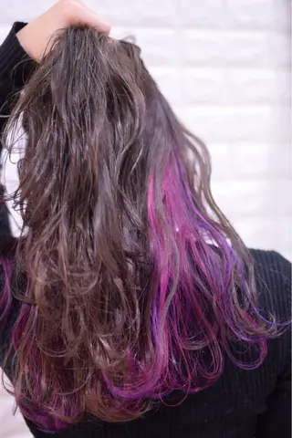 セミロング カラー ハイトーンカラー RYUのヘアスタイル