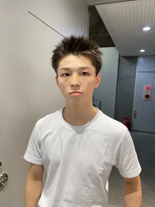 ショート メンズ 垢抜けハイトーン☀/ 笑顔の美容師/しゅんのヘアスタイル