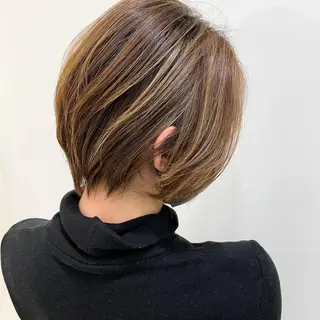 ショート カラー 縮毛矯正/髪質改善 /韓国風　山川春輝のヘアスタイル