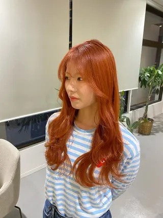 ロング カラー yate'/ Wカラー/小出捷也のヘアスタイル