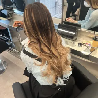 ロング カラー 艶髪／シールエクステ 🌻ノゾミ🌻のヘアスタイル