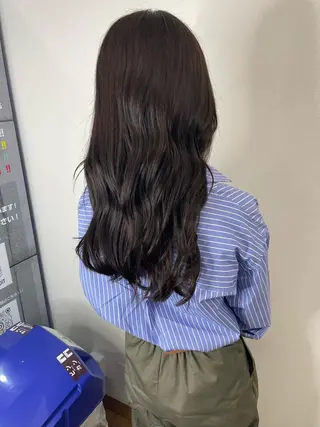 ロング 川畑 大地/波巻きパーマのヘアスタイル