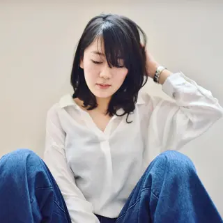 セミロング パーマ hair resort terrasse所属・長尾 圭のヘアスタイル