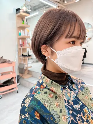 ショート カラー カット特化柏駅 徒歩3分LOUのヘアスタイル