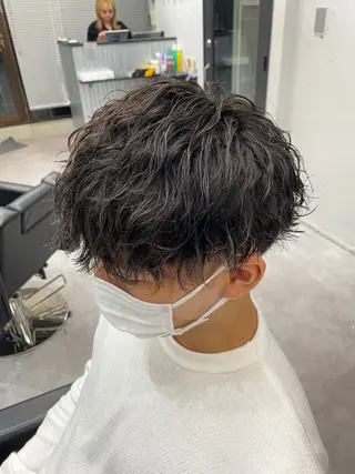 パーマ メンズ メンズ特化LIBER 石川玲央のヘアスタイル