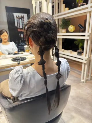 ロング ヘアアレンジ Dxxxx III所属・オシャレ女性目線の 大人メンズ❁⃘*.ﾟのヘアスタイル