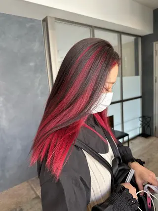 セミロング ハイトーンボブ Mizuki.のヘアスタイル