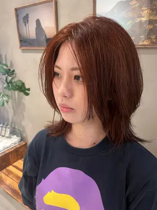 ミディアム 新宿/カット/ 縮毛矯正/かずまのヘアスタイル