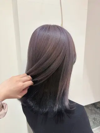 ミディアム alu さやのヘアスタイル