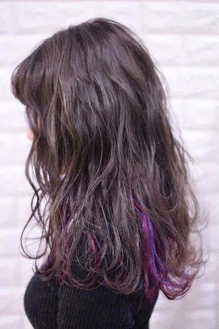 ミディアム カラー ハイトーンカラー RYUのヘアスタイル