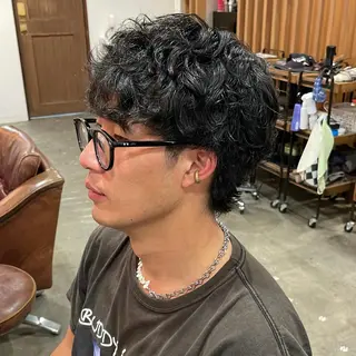 ショート パーマ メンズ 渡邉 聖希のヘアスタイル