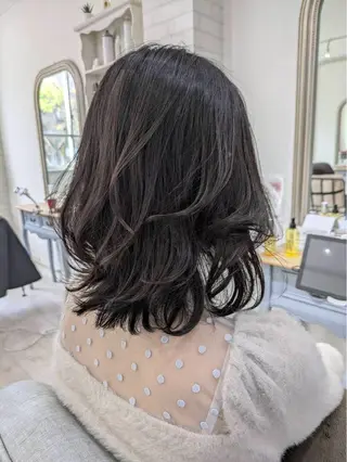 セミロング カラー Aulii by illu hair/アウリイ バイイルヘアー所属・ミヤザキ マサユキのヘアスタイル