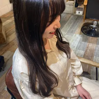 ロング しもかわ かほのヘアスタイル
