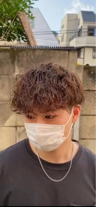 ショート カラー パーマ メンズ 【メンズ特化】 笹目純のヘアスタイル