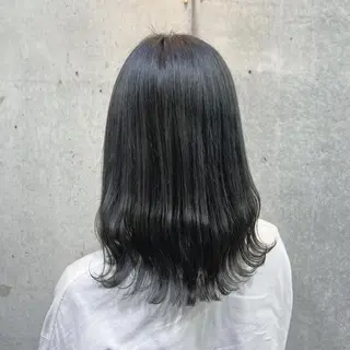 セミロング カラー 暗髪/艶髪/Ono .のヘアスタイル