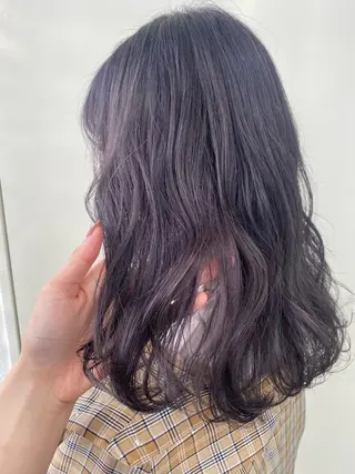 ミディアム カラー 韓国ヘア顔周りカット 艶髪ベージュtamaのヘアスタイル