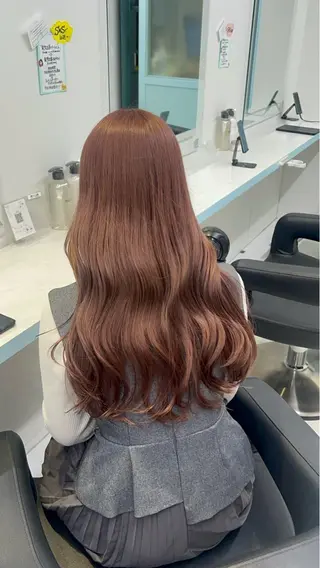 ロング カラー 🩷モテ髪＆透明感 🩷ミルクティー🩷のヘアスタイル