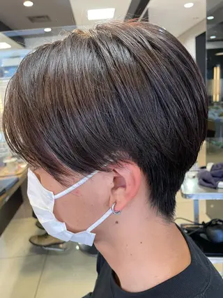 メンズ ボブ/インナーカラー /眉毛/Miyuのヘアスタイル