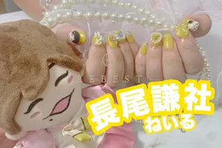 ネイル ❤️💛REBEST 付け放題Nailのネイルデザイン