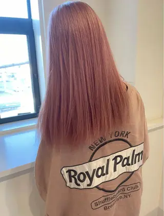 セミロング カラー 清水 亮太/赤み消しカラーのヘアスタイル