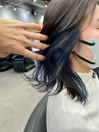 ミディアム 亀田 泰生のヘアスタイル