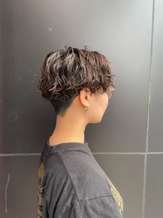 ミディアム パーマ 【柏メンズパーマ職人 】店長　KAZUMAのヘアスタイル