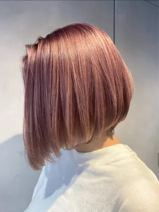 ショート カラー ヘアアレンジ #ブリーチカラー Akihoのヘアスタイル