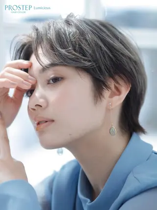ショート カラー ヤマウチ  ヒデキのヘアスタイル