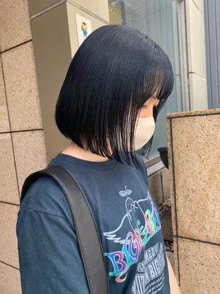 ミディアム カラー moeka レイヤー /艶カラー/韓国のヘアスタイル