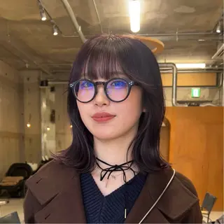 ミディアム 木下 有希のヘアスタイル