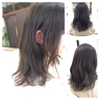 セミロング いけだ ゆうのヘアスタイル