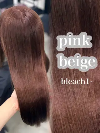 カラー ベージュ・ラベンダー カラー🎀りりのヘアスタイル