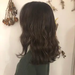 セミロング カラー レイヤー/お顔まわり 暖色カラー🍑Amiのその他イメージ