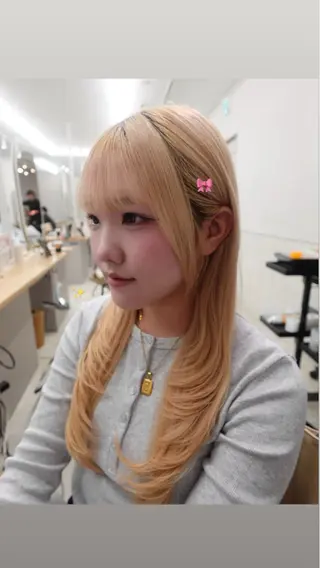 ロング sand所属・ゆい 透明感color☆*のヘアスタイル