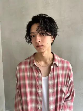 セミロング パーマ メンズ ali’i所属・🌟メンズ特化🌟 kotomiのヘアスタイル