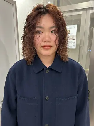 ミディアム パーマ aika/パーマ/ ショート/伏見のヘアスタイル