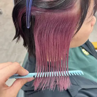 ショート カラー JUNSHIN🦋 ヘアセット／カラーのヘアスタイル