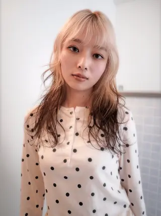 ロング カラー ブリーチ/似合わせ Kaito🦕/栄のヘアスタイル