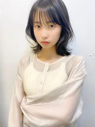 ミディアム カラー パーマ 🥣 hashi 🛋️のヘアスタイル