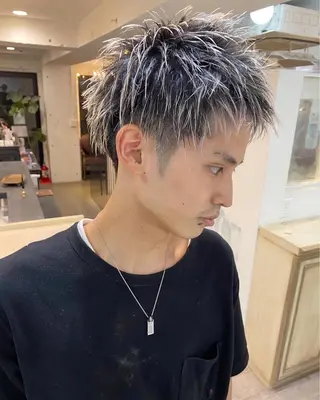 ショート メンズ カラーが上手い 辻悠月のヘアスタイル