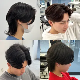 ショート パーマ メンズ 森龍馬 メンズ専門美容師のヘアスタイル